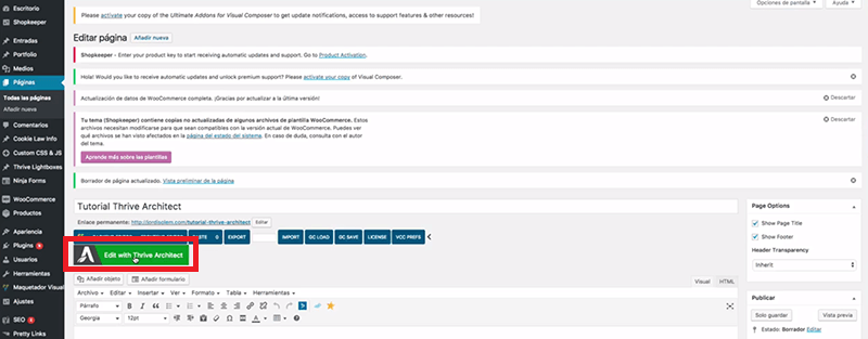Ejecutar-Thrive-Architect