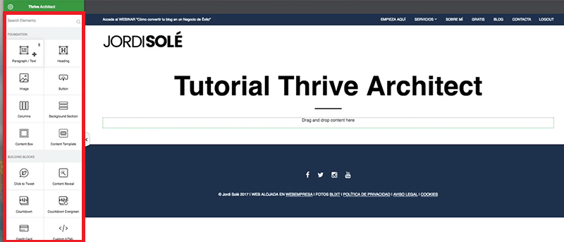 Menu-Thrive-Architect
